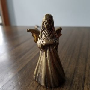Vintage brass angel candle snuffer